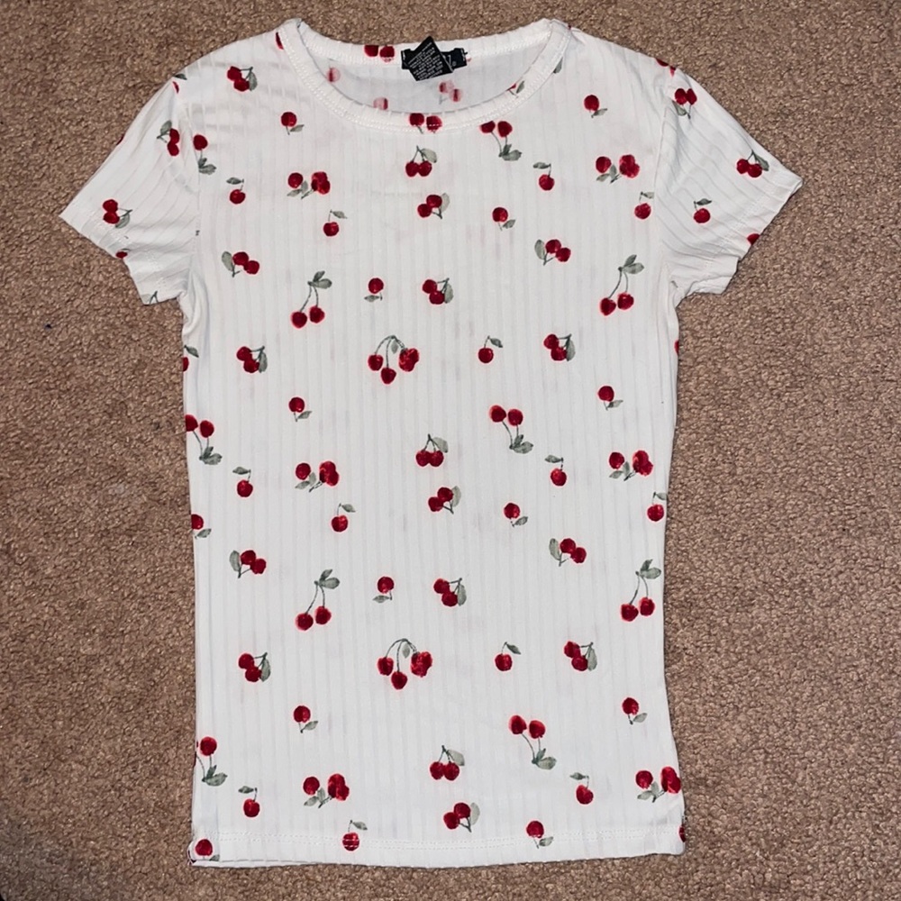Cherry print top